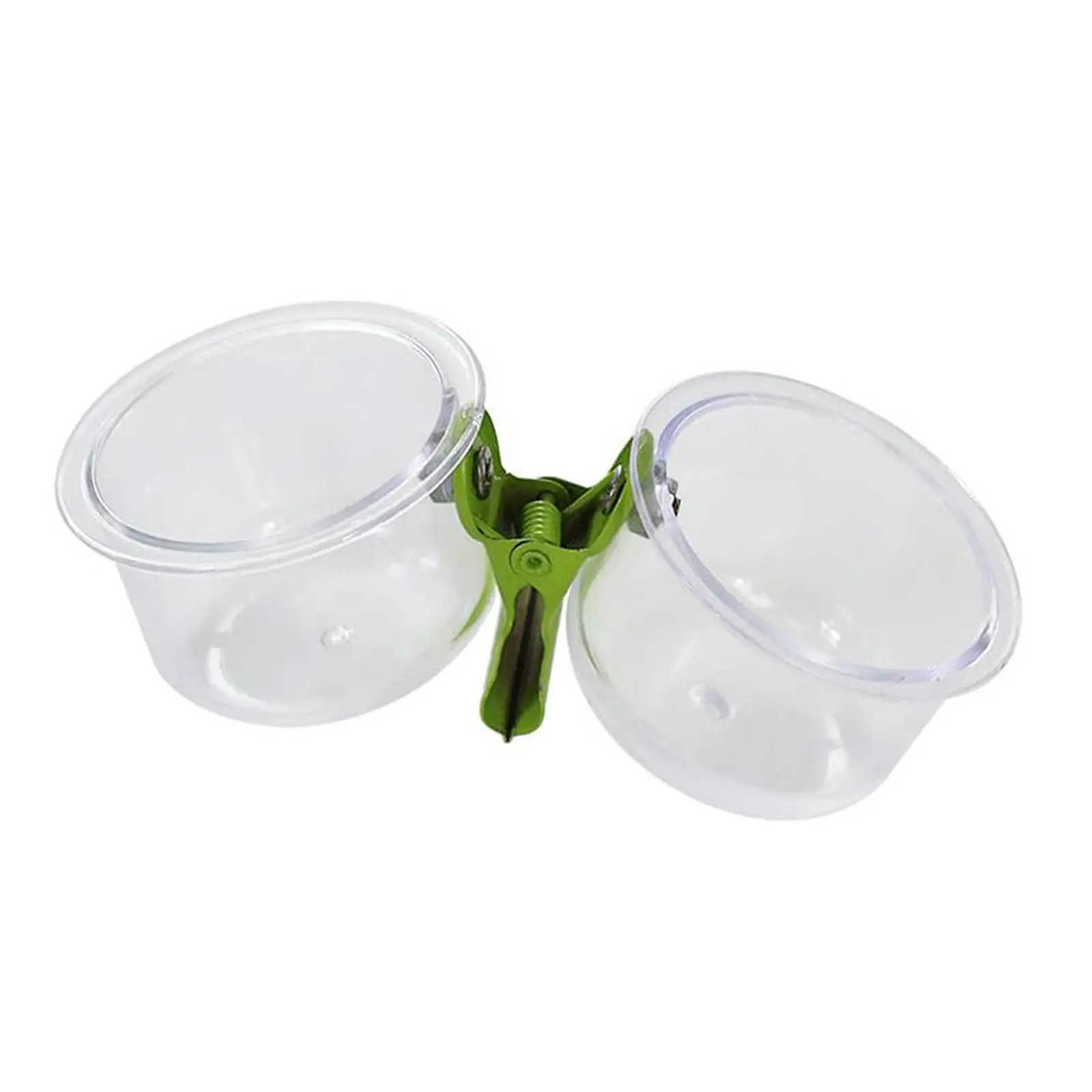 Bird Feeding Cups with Clamp Holder Dishes for Lovebirds Parakeet Cockatiels