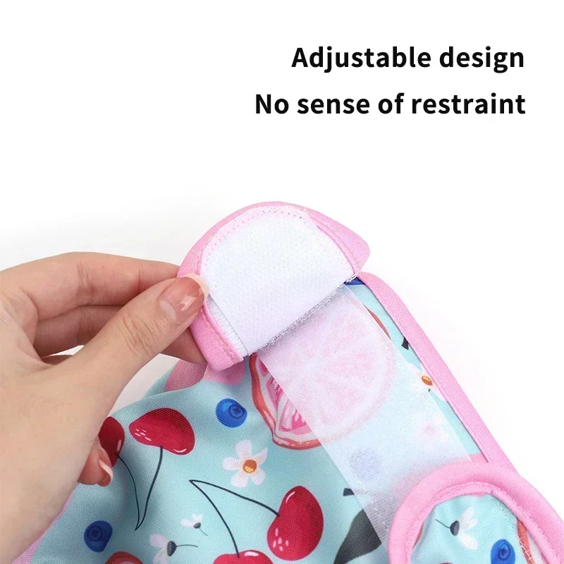 3pcs Set Washable Female Dog Physiological Pants Cute Cartoon Print Dog Diaper Underwear Dog Sanitary Panties Random Colors - imagen 3