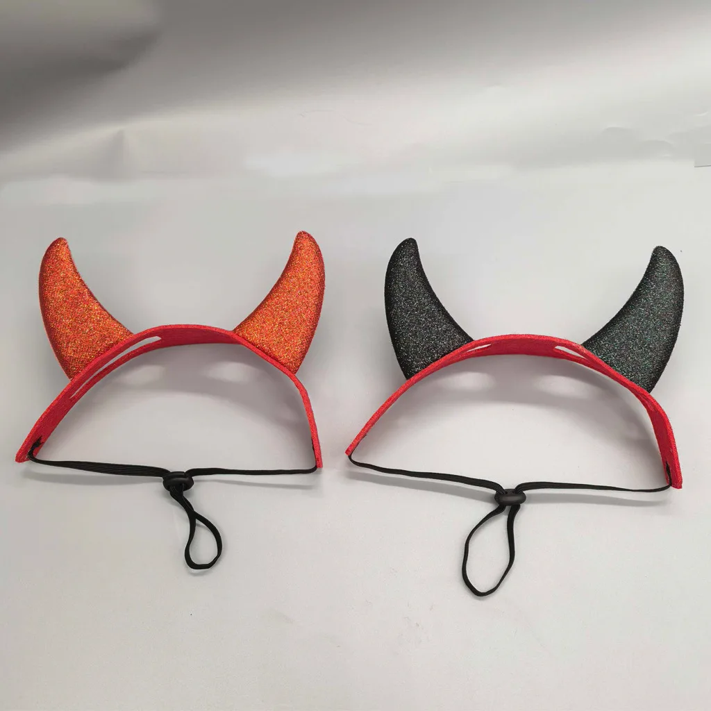 Nuevo vestido de Halloween para mascotas, cuernos, decoración divertida, tocado de gato, accesorios para mascotas de Halloween - imagen 4