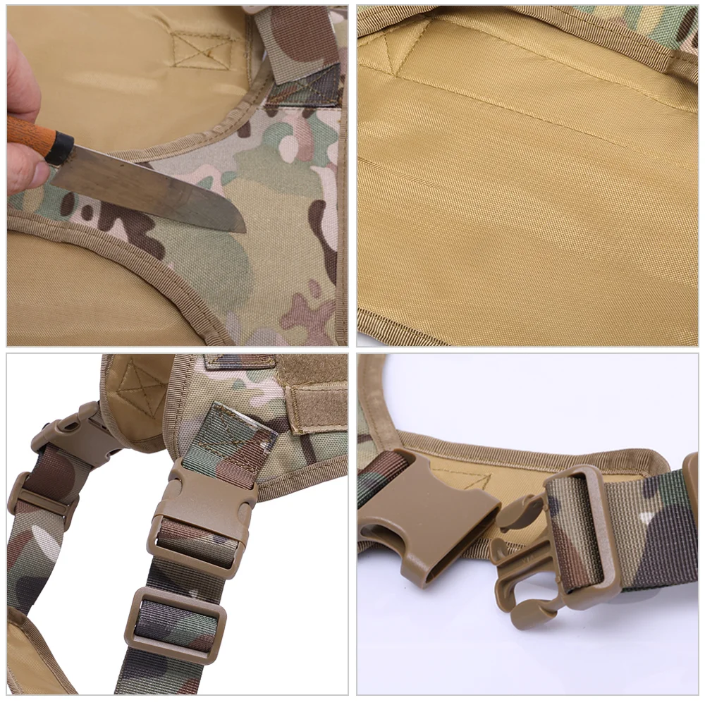 Conjunto de correa de arnés K9 para perros grandes, arnés táctico militar para perros, chaleco Molle transpirable ajustable para entrenamiento, perros de todas las razas - imagen 3