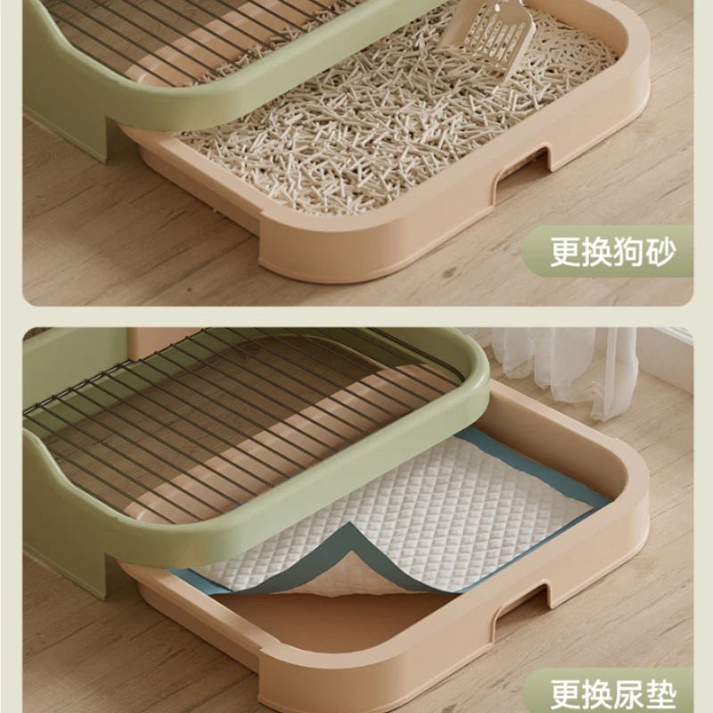 Inodoro extra grande para perros con rejilla antisalpicaduras - imagen 5