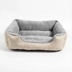 Cama de felpa para gatos y perros - sofá cama lavable y antideslizante