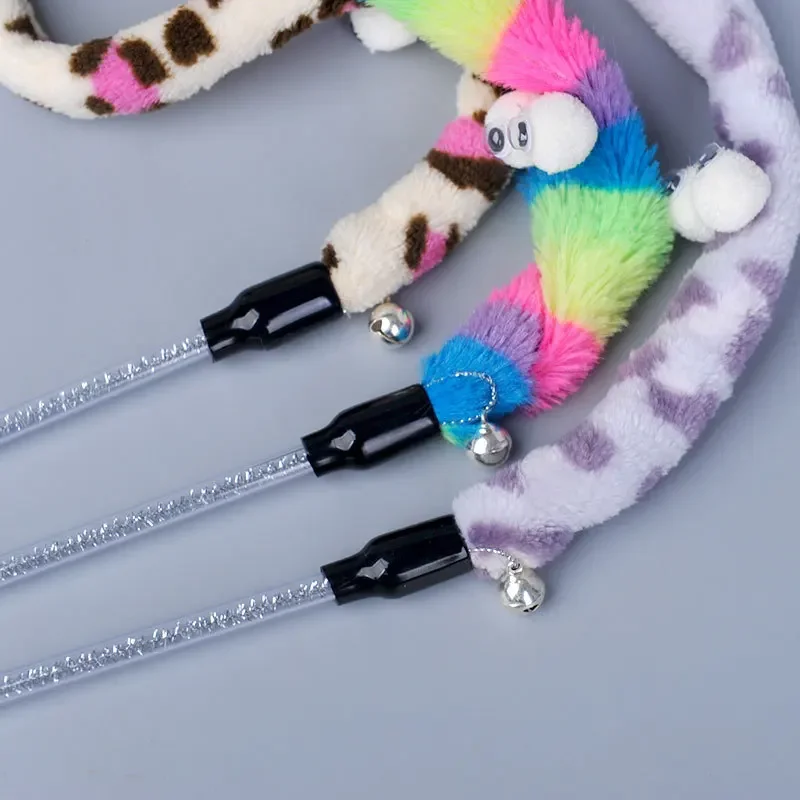 Juguete para gatos, varita rompecabezas de plumas para gatos, juguete interactivo para gatos, varita rompecabezas colorida divertida, suministros para gatos, accesorio para gatos - imagen 4