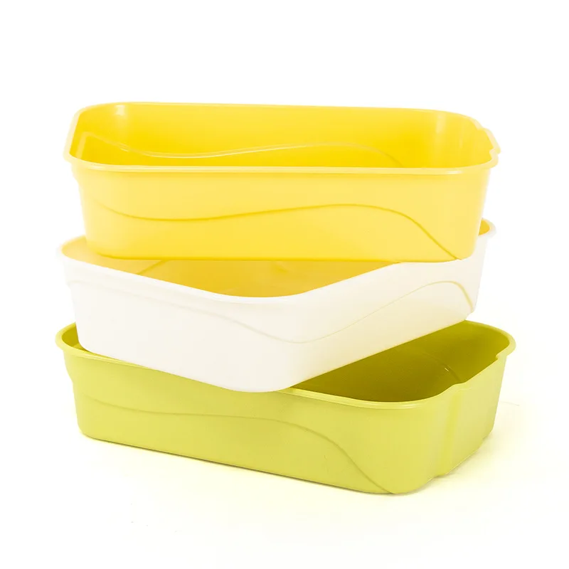 Caja de arena semicerrada para gatos con lados altos antisalpicaduras - imagen 5