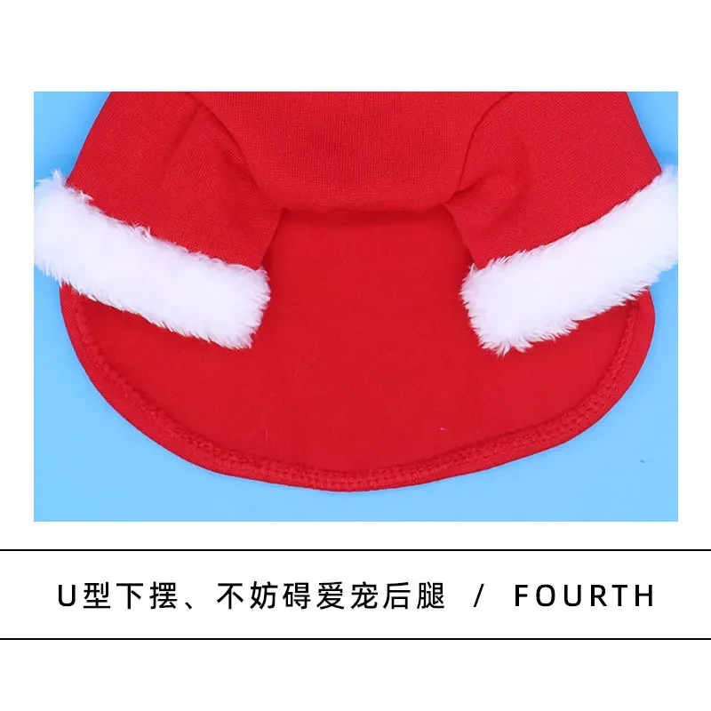 Ropa para perros Ropa de transformación navideña Ropa de Papá Noel Ropa cálida de invierno para gatos y mascotas - imagen 4
