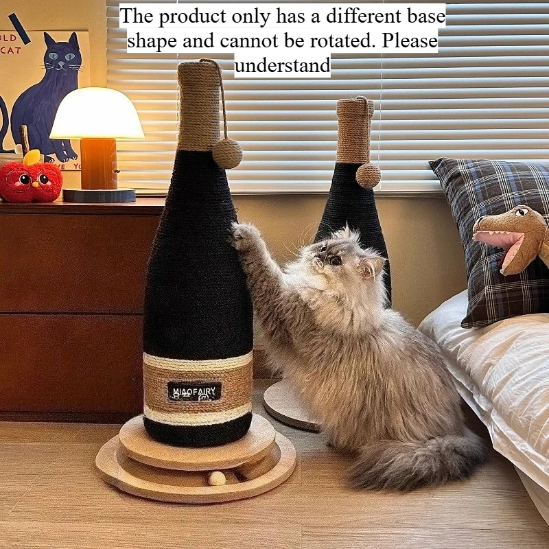 Botella de vino, postes rascadores de Sisal para gatos, sofá esquinero, postes rascadores resistentes al desgaste, juguetes de cuerda para gatos, rascadores, suministros para mascotas - imagen 3