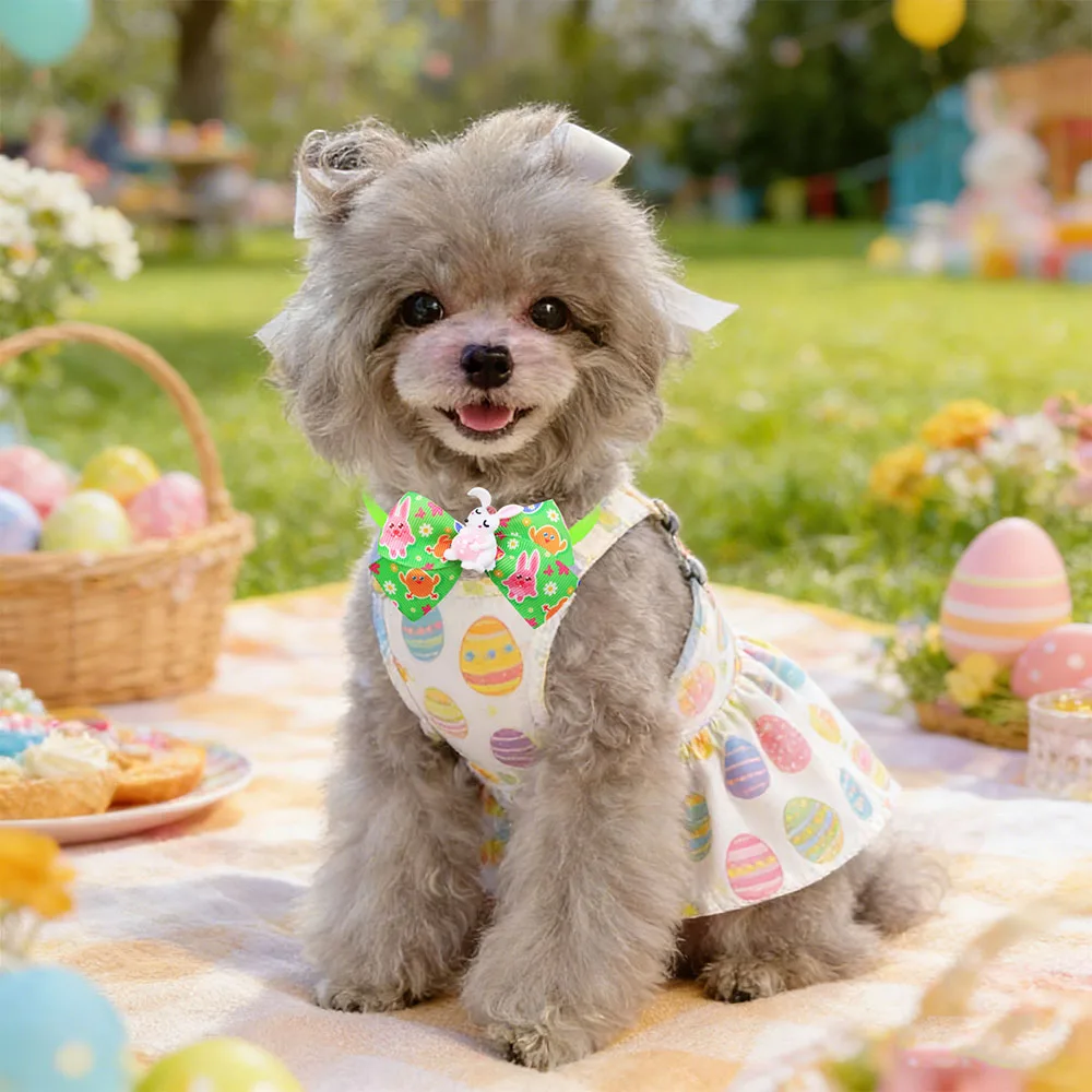 Collar lazo de Pascua para gatos y perros pequeños – Diseño conejo - imagen 4