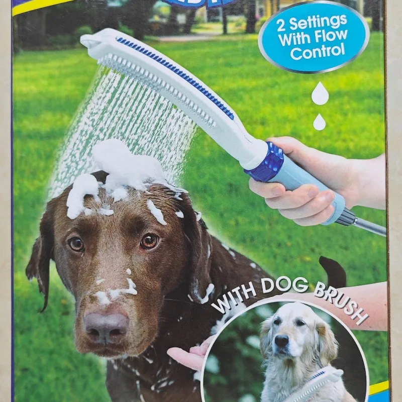 Cepillo de baño multifuncional para mascotas, cabezal de ducha, manguera de ducha de masaje para perros con interruptor para gatos/perros, suministros de productos para mascotas, accesorios limpios - imagen 5
