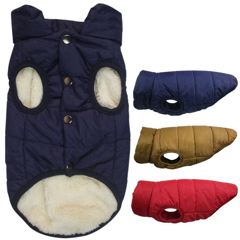 Ropa de invierno para perros, chaqueta cálida a prueba de frío para exteriores con forro de felpa, abrigo para mascotas, ropa para perros pequeños, medianos y grandes - imagen 2