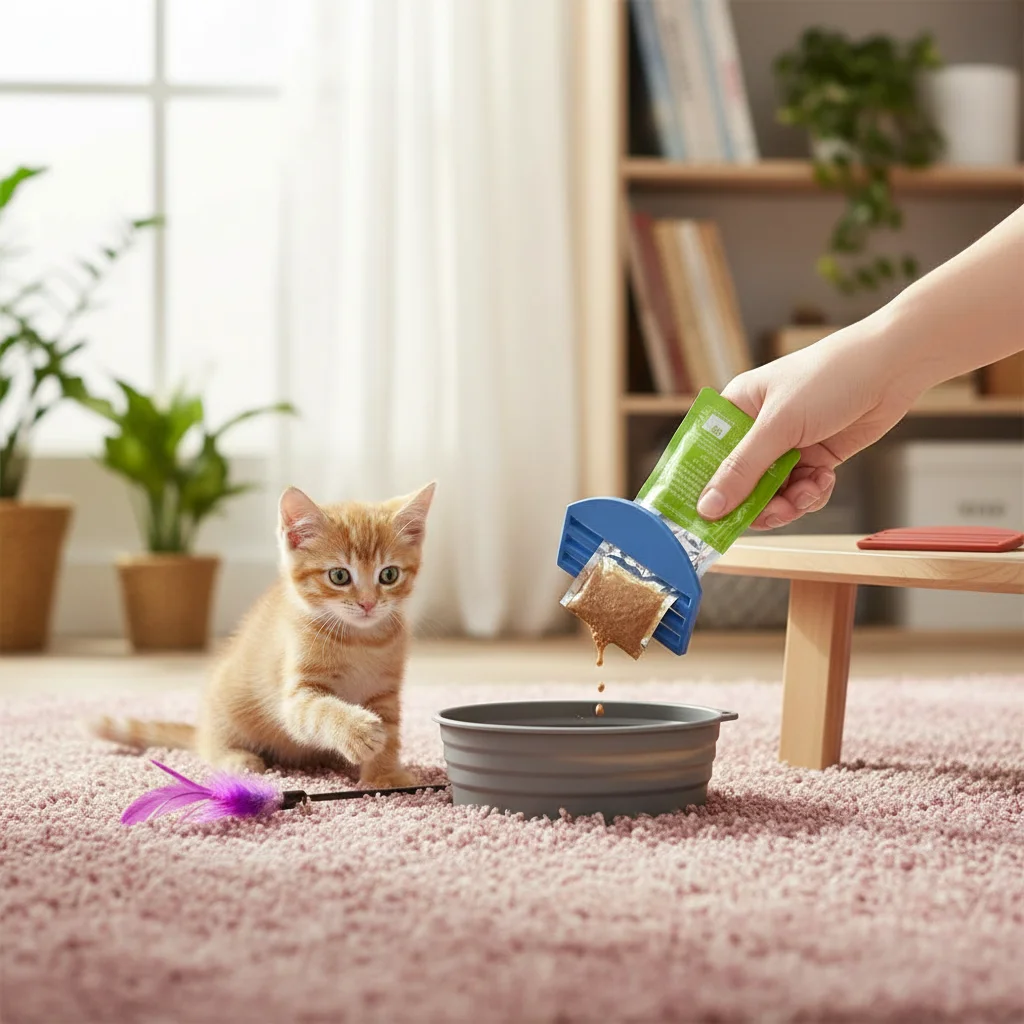 Clip cierre reutilizable para bolsas de pienso de gatos y perros - imagen 5
