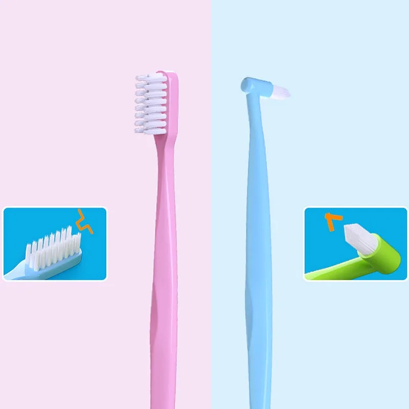 Cepillo de dientes para perros, cepillos de dientes de doble cabezal para perros, cuidado bucal, pelo suave, cepillo de dientes en forma de U para limpieza de dientes de perro, suministros para mascotas - imagen 2