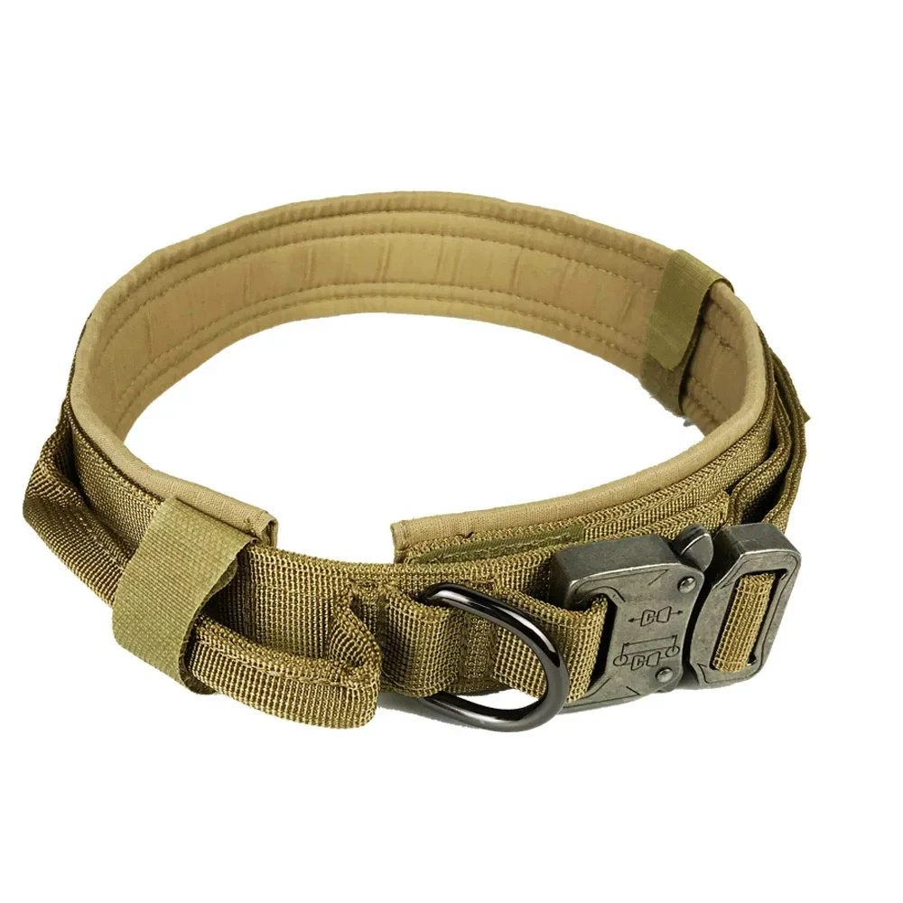 Collar de perro táctico Collar de perro de nailon de entrenamiento militar ajustable con hebilla de metal pesado para perros medianos y grandes - imagen 5