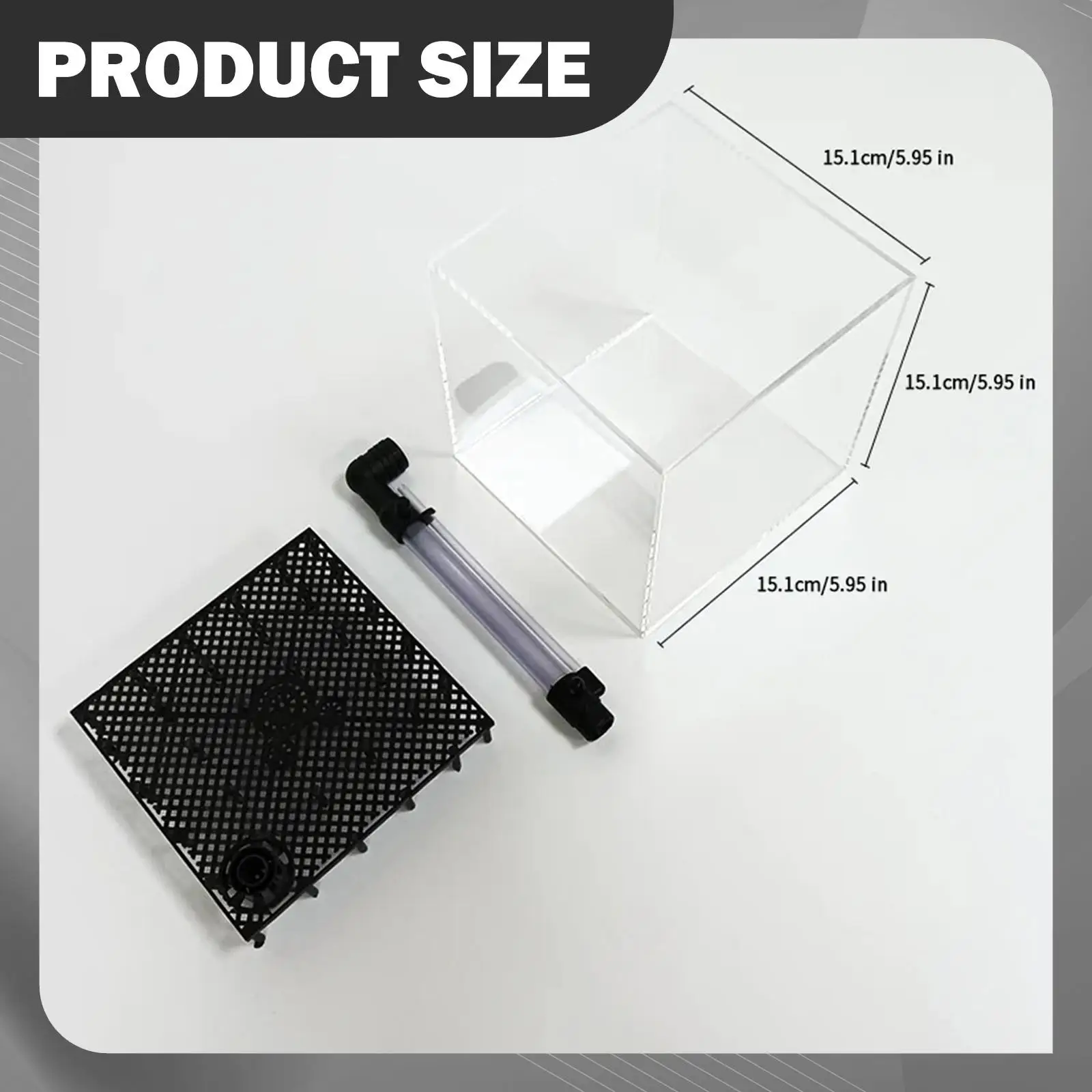 Acrylic Undergravel Filter Box Multifunctional Lightweight Filtration System Acrylic Undergravel Filter Box Multifunctional Lightweight Filtration System