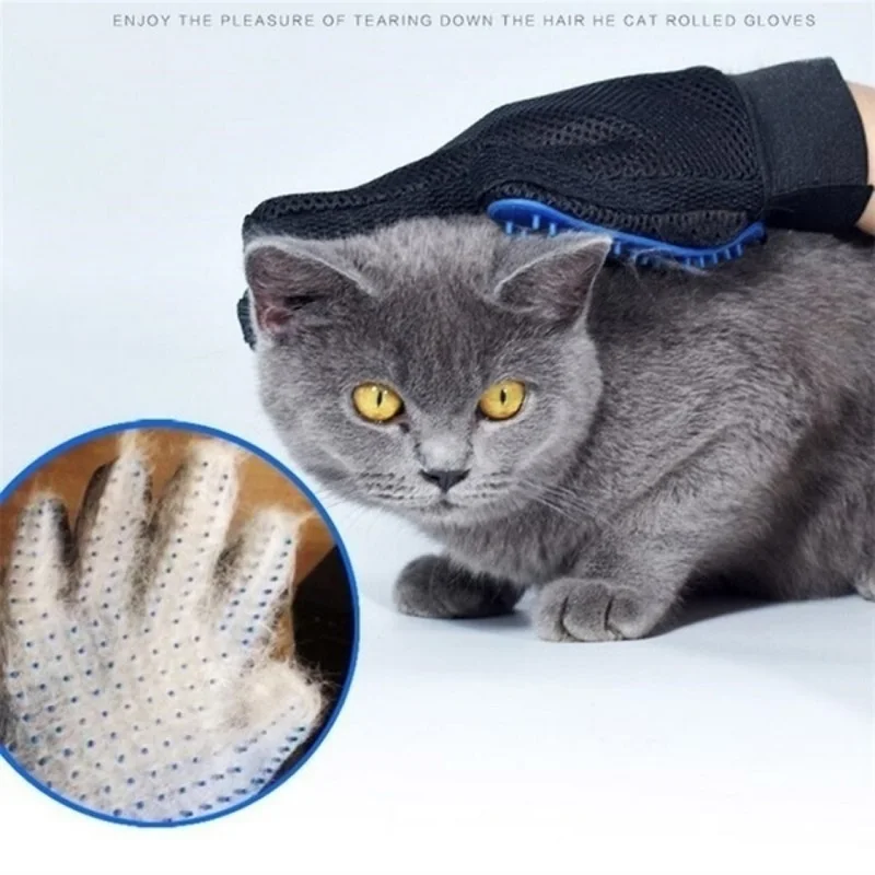 Guantes para gatos, cepillo para mascotas, guante de tejer para gatos, baño para perros, suministros de limpieza para gatos, guantes para mascotas, productos para perros y gatos, suministros para gatos - imagen 2
