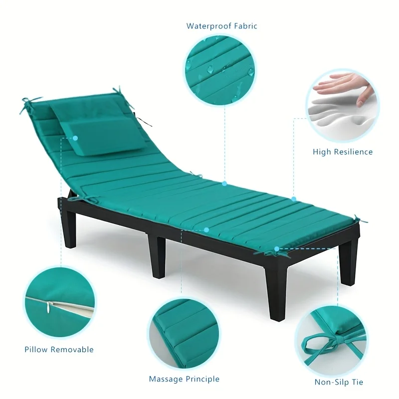 Cojín plegable para silla de playa gatos y perros jardín piscina - imagen 2