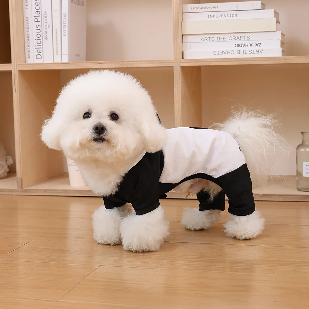 Chubasquero para perros y mascotas, impermeable para cachorros pequeños, mono de peluche, chaqueta con capucha bonita, abrigo - imagen 2