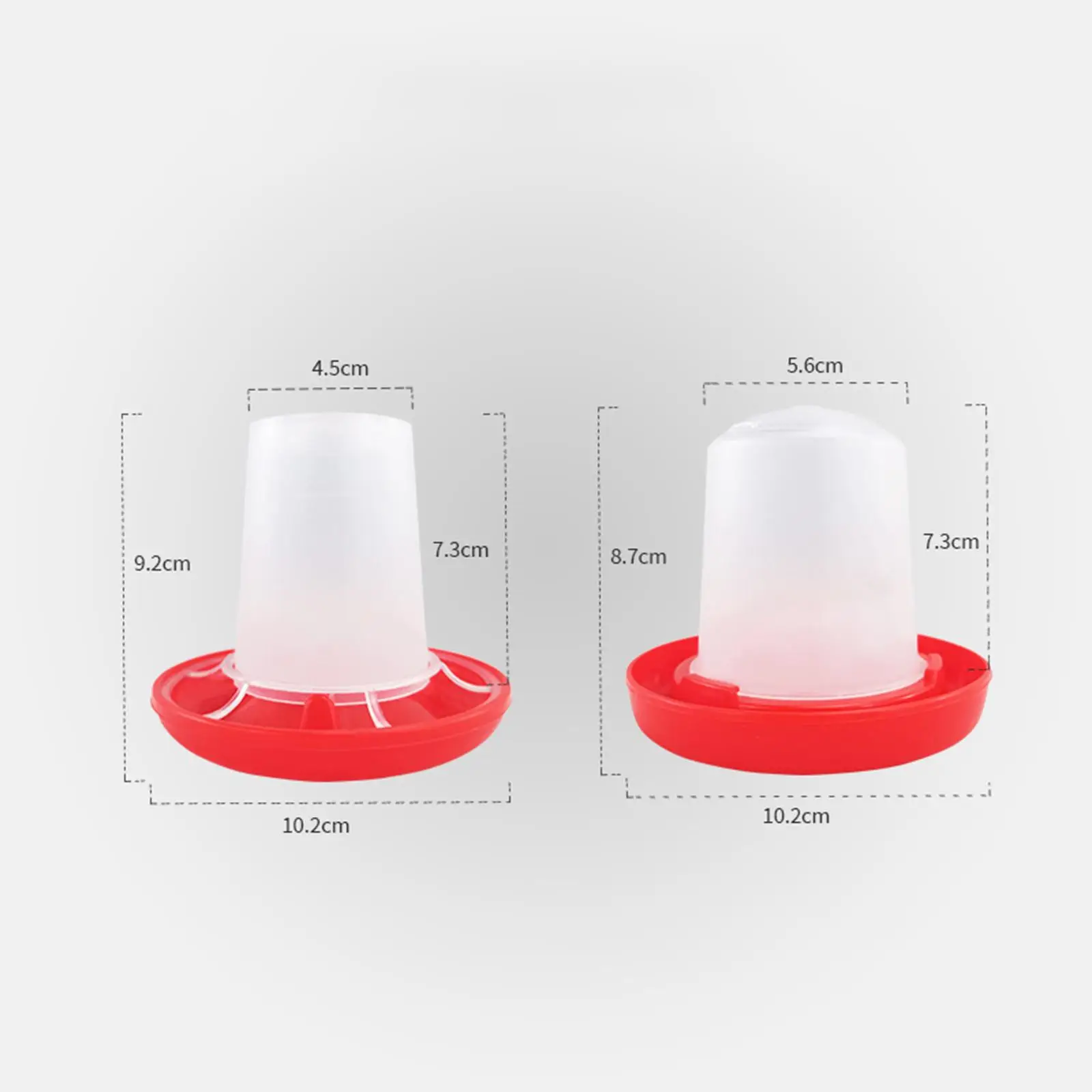 Automatic Blanking Bucket Detachable Easy to Clean Easy to Install Stable Tray Tank Chicken Feeder for Animal Geese Chook Hen