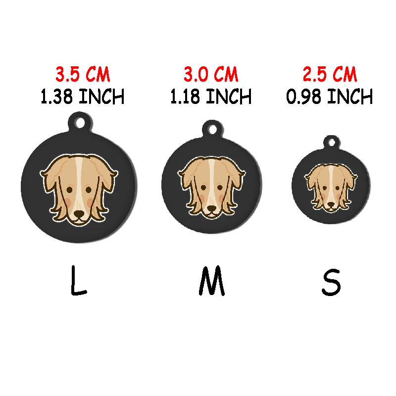 Collar con etiqueta de perro BORZOI personalizado, etiqueta de identificación grabada con nombre de acero inoxidable personalizado para Collar de perro, colgante con placa con nombre antipérdida para mascotas - imagen 3