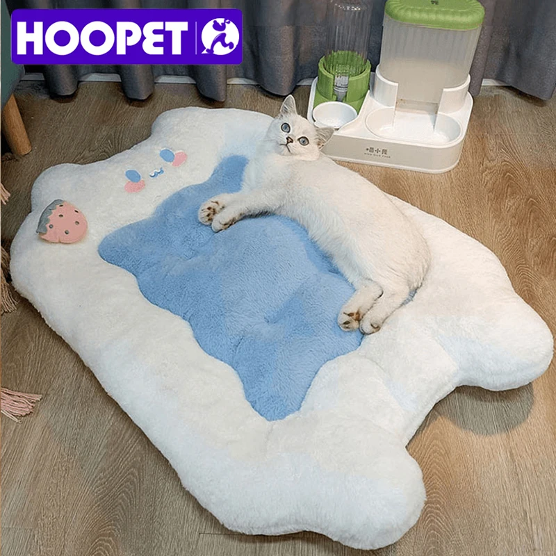 HOOPET-colchoneta cálida para gato, cojín para dormir, cama, almohada, colchón para mascotas, perrera, suministros para mascotas, Invierno
