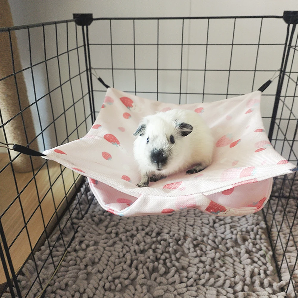 Hamaca refrescante de verano para hámster, camas colgantes, estera de ratán para animales pequeños, Chinchillas, planeador de azúcar, ardilla, hurón, suministros para mascotas - imagen 3