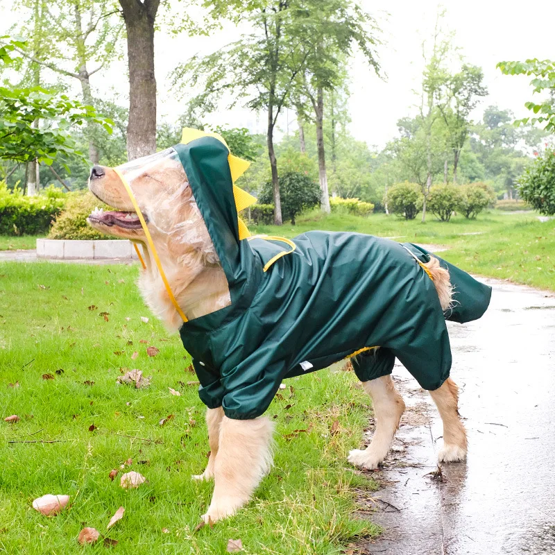 Chubasquero para mascotas cubierto de cuatro patas, bonito diseño de animales, Poncho impermeable, productos para mascotas, suministros para viajes en la lluvia, accesorios, impermeables - imagen 5