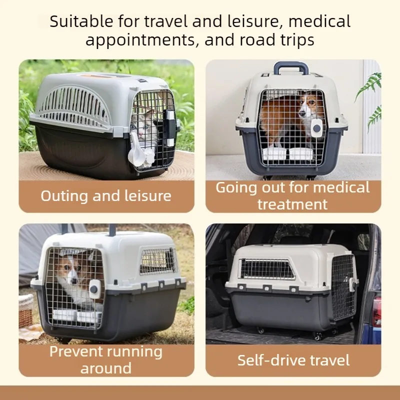 Transportín de viaje ampliado y transpirable para gatos y perros mini - imagen 4