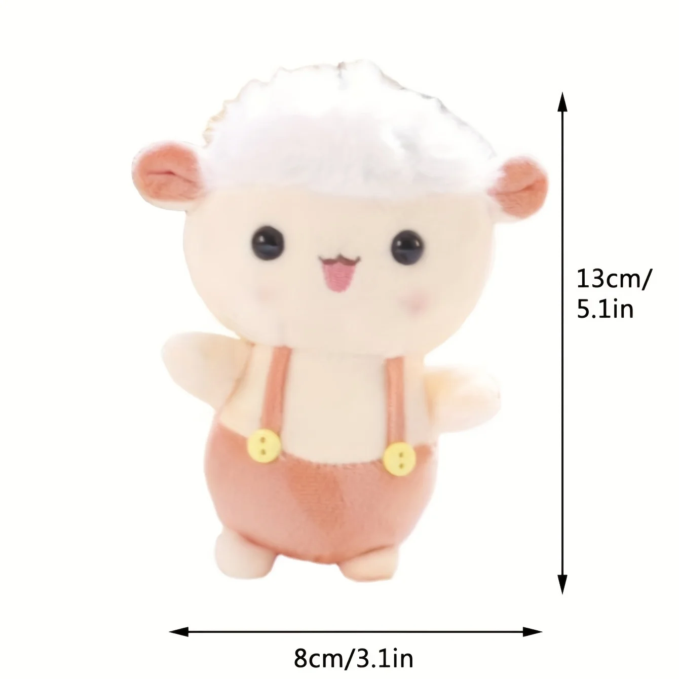 Juguete de peluche de dientes de molienda para mascotas, juguete masticable duradero para perros, suministro interactivo, diseño de oveja de Color aleatorio, 1 pieza - imagen 2