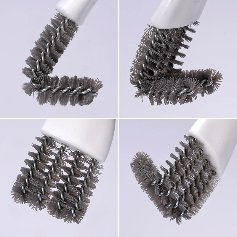 Cepillo de limpieza para jaulas de pájaros con mango largo, pala para huecos, cepillo de fácil extracción, cepillo de limpieza para huecos de jaulas de conejo y hámster, suministros para loros