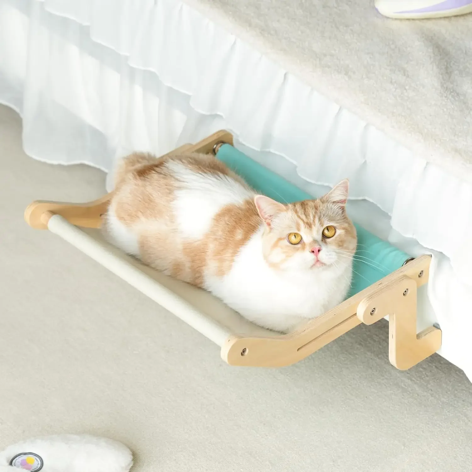 Cama de noche para mascotas, nido para ventana colgante, hamaca para gatos, cama portátil extraíble para balcón, ventana colgante para gatos, cama para gatos, nido para mascotas - imagen 4