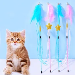 Juguete para gatos interactivo con plumas y campana