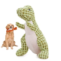 Juguete dinosaurio peluche para perros – Relleno chirriante 35 cm