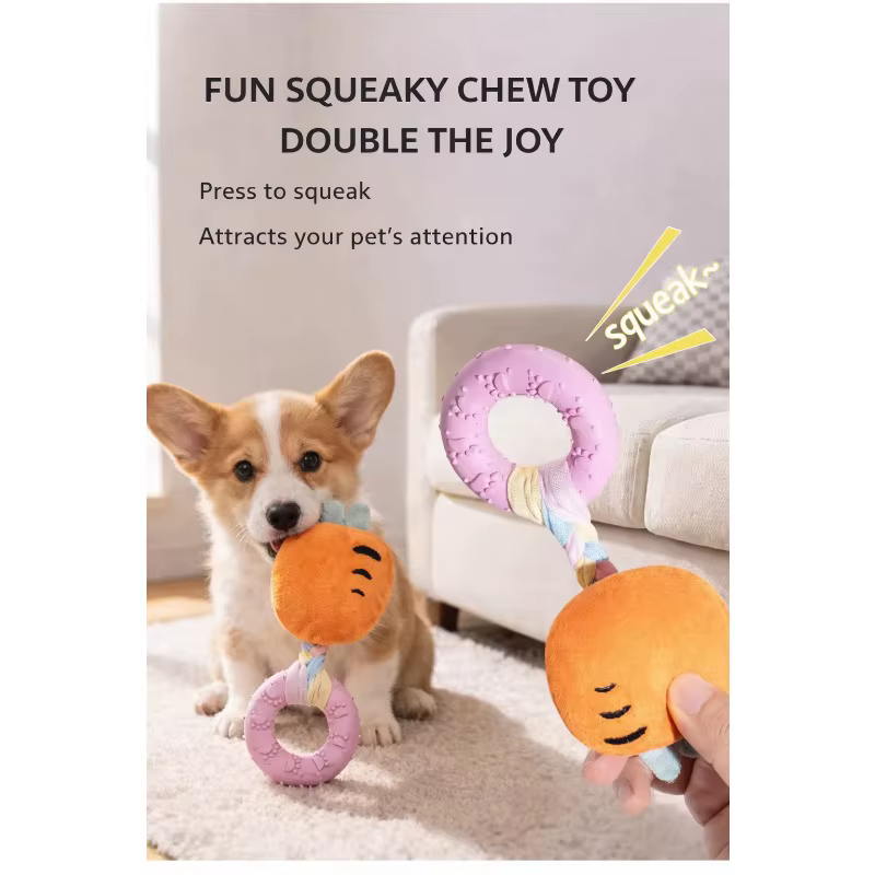Juguete de cuerda con sonido para perros – Interactivo y duradero - imagen 4
