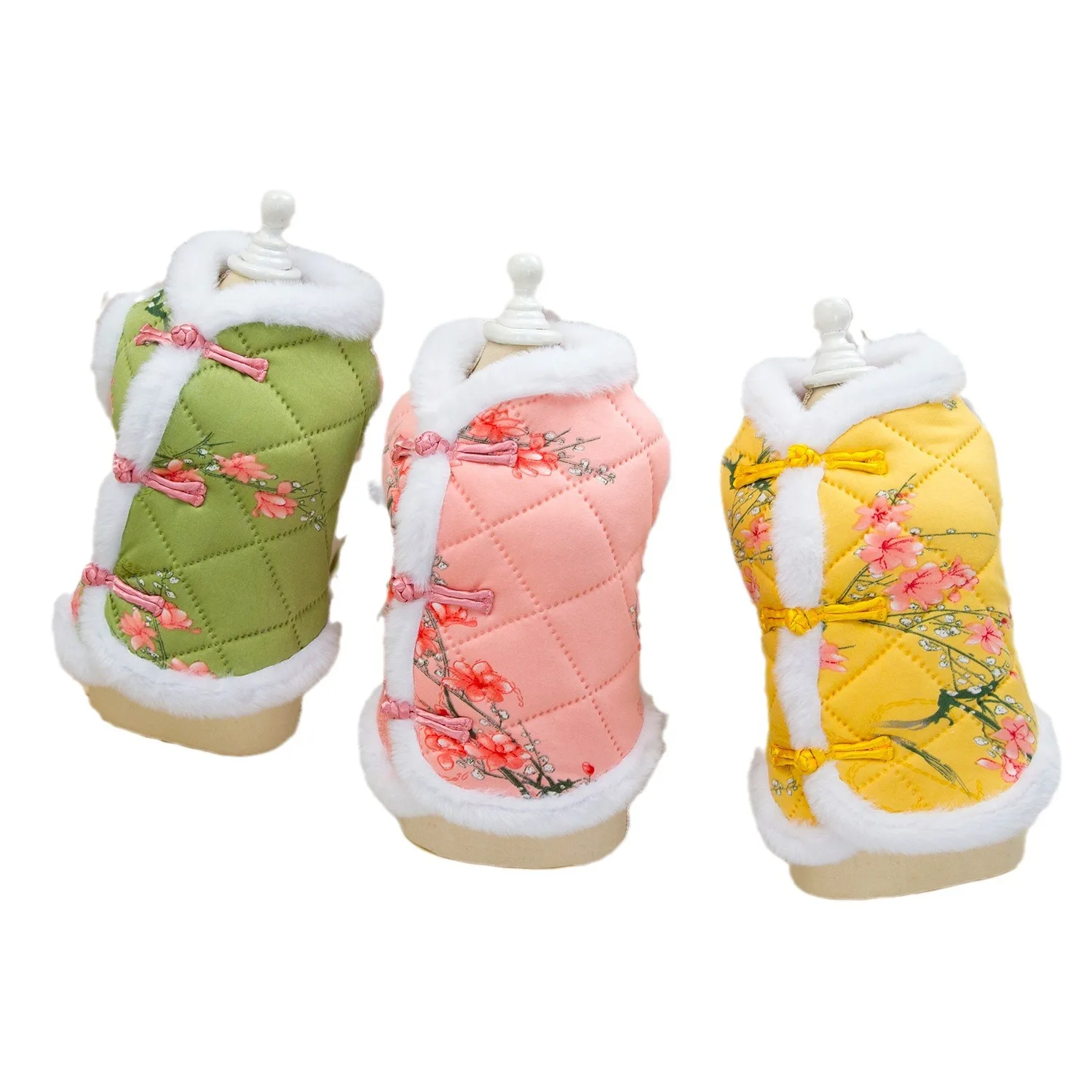 Abrigo con cuello de felpa para mascotas, ropa para perros, gatos, perros pequeños, chaleco de peluche cálido y cómodo, ropa para perros pequeños, ropa para cachorros - imagen 5