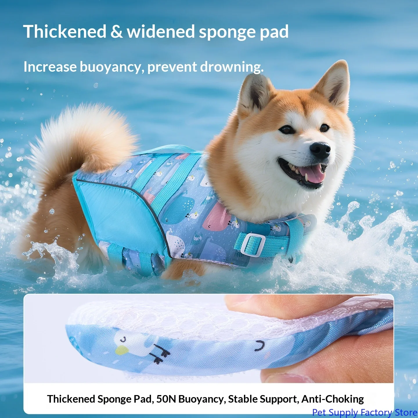 Chaleco salvavidas para perros pequeños y medianos – Corgi, Bichón, Teddy - imagen 2
