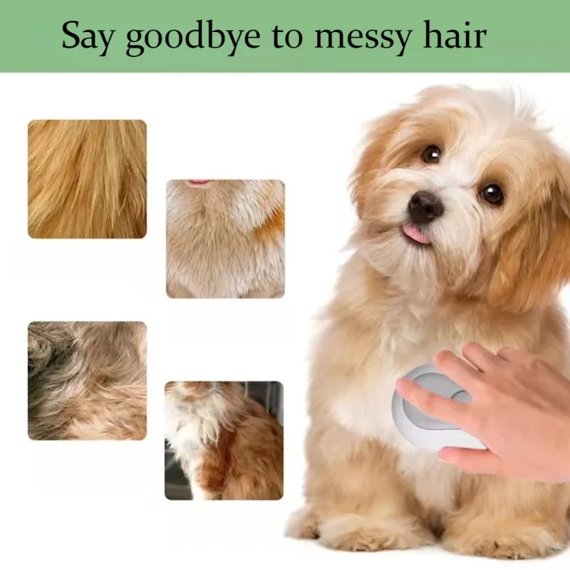 Peine de pelo en aerosol para perros y gatos, cepillo para perros y gatos, accesorios para gatos, peines de vapor antivuelo, equipo de aseo para mascotas, suministros de cuidado - imagen 5