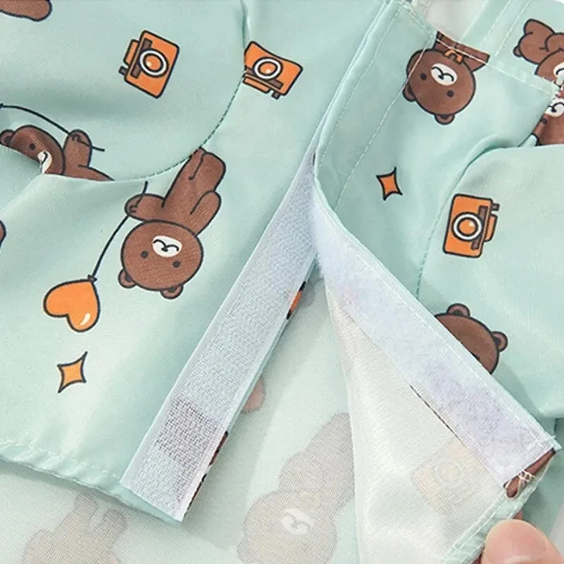 Chubasquero de manga corta para perro, ropa impermeable para cachorro, abrigo para exteriores, Bichon Schnauzer Welsh, moda de verano - imagen 4