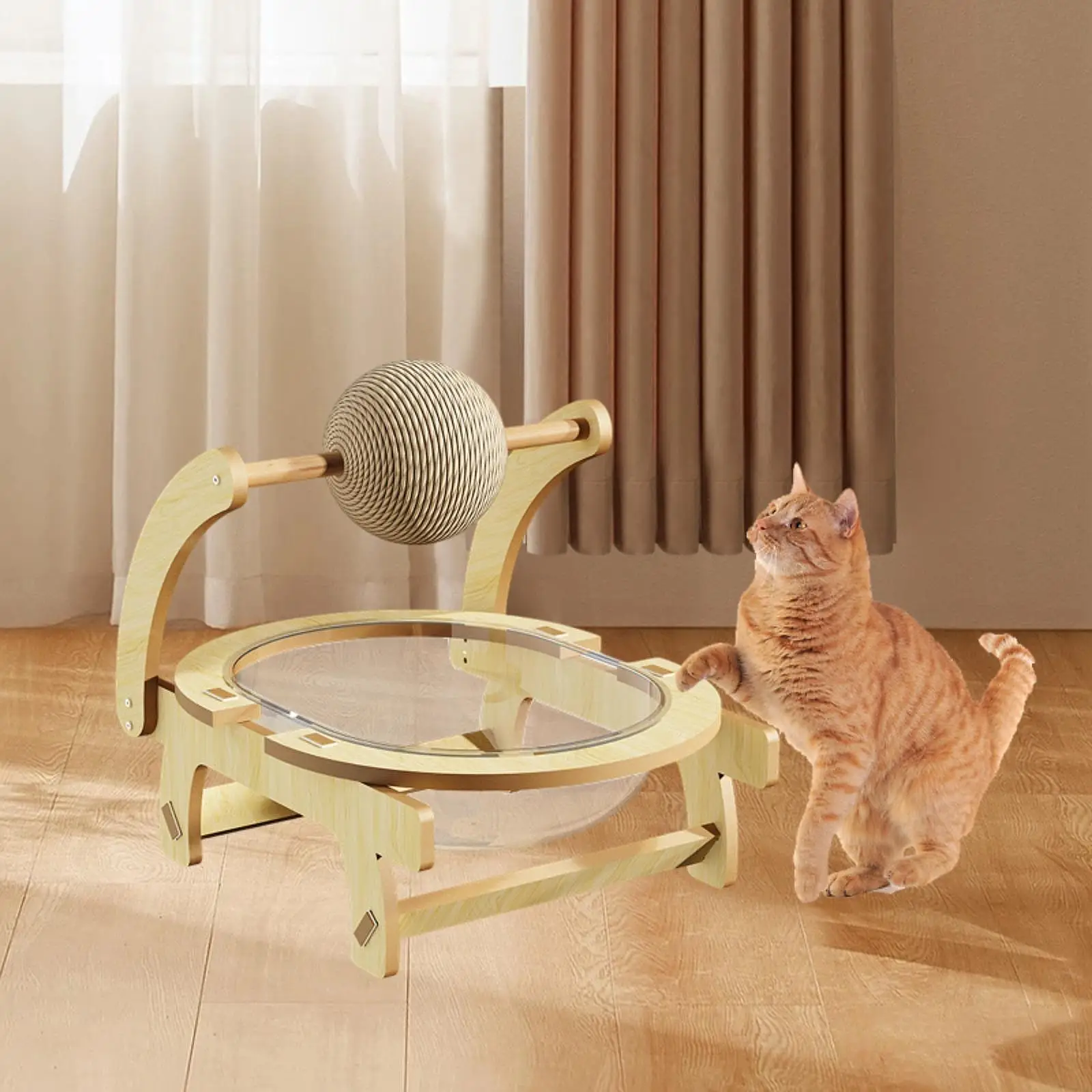 Cápsula espacial para gatos, cueva, suministros para mascotas, cama de nave espacial transparente Universal para las cuatro estaciones, nido para dormir para gatito