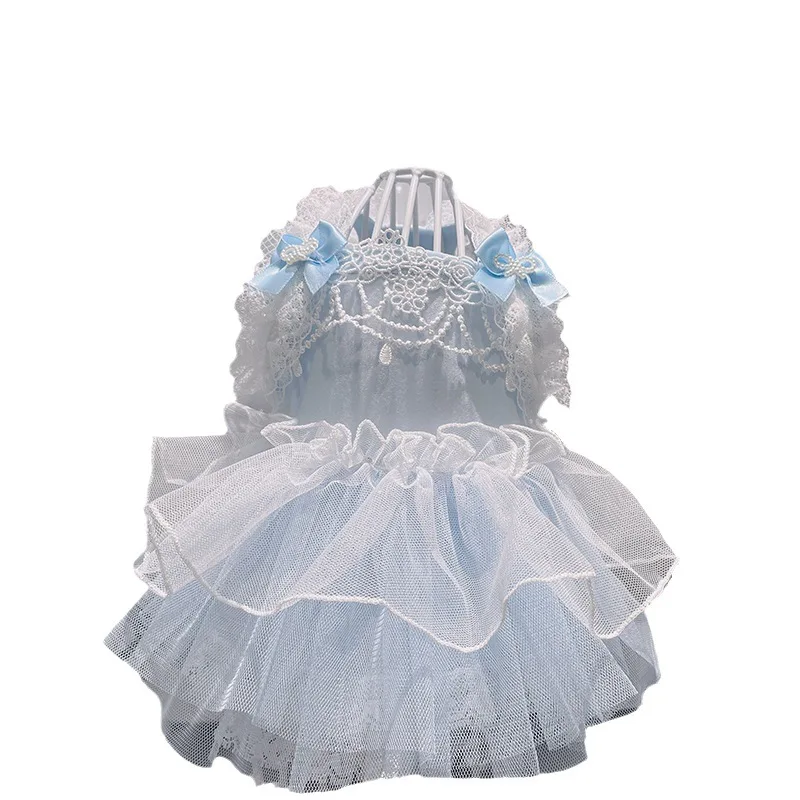 Vestido de Verano para Perros Pequeños con Lazo de Encaje Teddy - imagen 5
