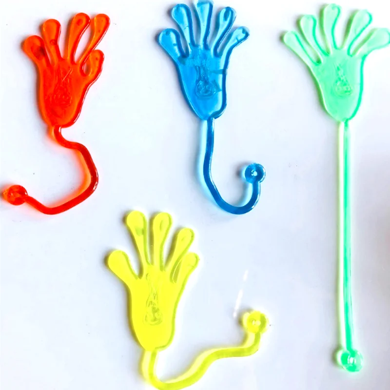 Palma pegajosa retráctil elástica para niños, Palma de escalada de pared grande, juguete humano Tricky Hand para niños, herramientas para mascotas, removedor de pelo, juguete divertido novedoso - imagen 4