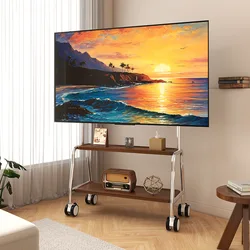 Soporte de TV móvil con ruedas para pantallas de 32 a 75 pulgadas