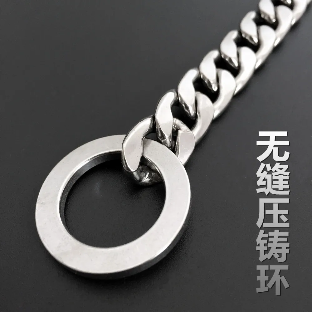 Stainless Steel P Chain Collars Flat Welded Polished Non-clipped Dog Training Collar Pet Products Dog Supplies - imagen 4