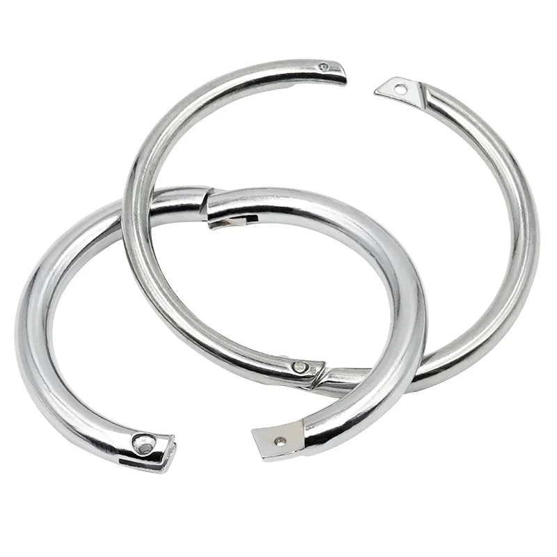 1 Uds. Anillos de Metal para la nariz de ganado, abrazadera de tracción para toro, buey, vaca, ganado, 9/10cm, pinzas para la nariz, suministros para animales de granja