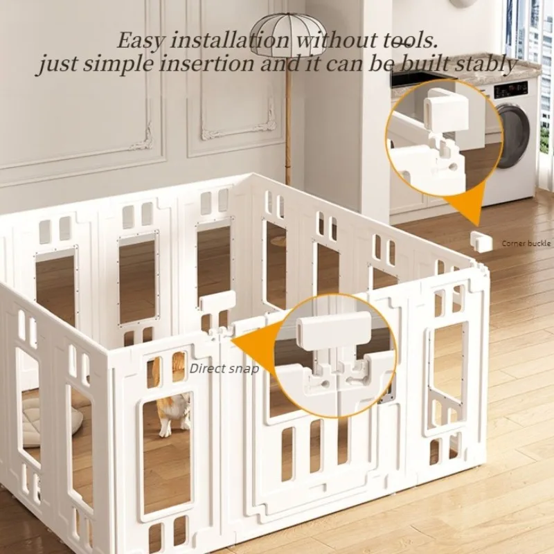 Corral interior desmontable de plástico para perros pequeños y gatos - imagen 4
