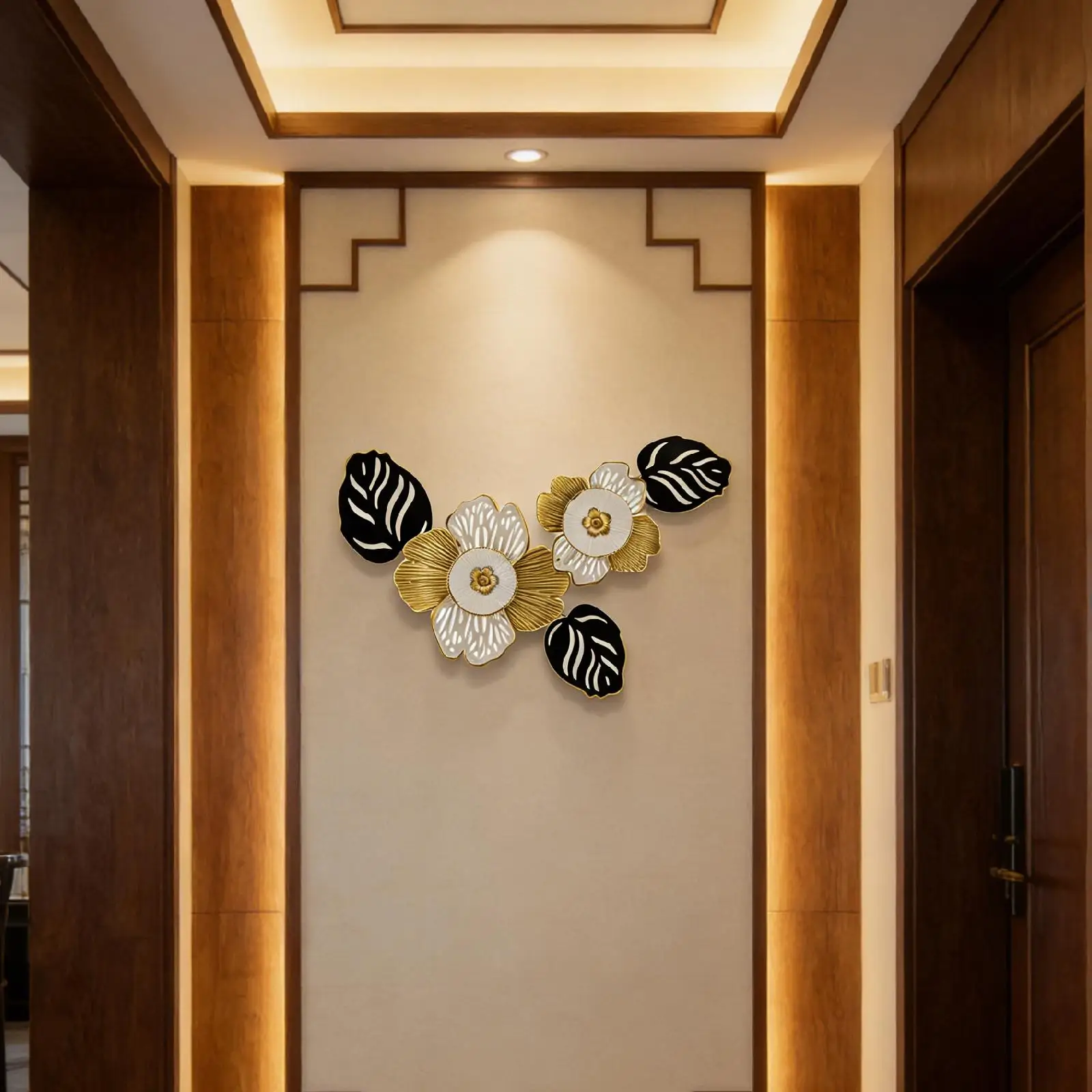Decoraciones colgantes de flores de hierro para pared - gatos y perros - imagen 5