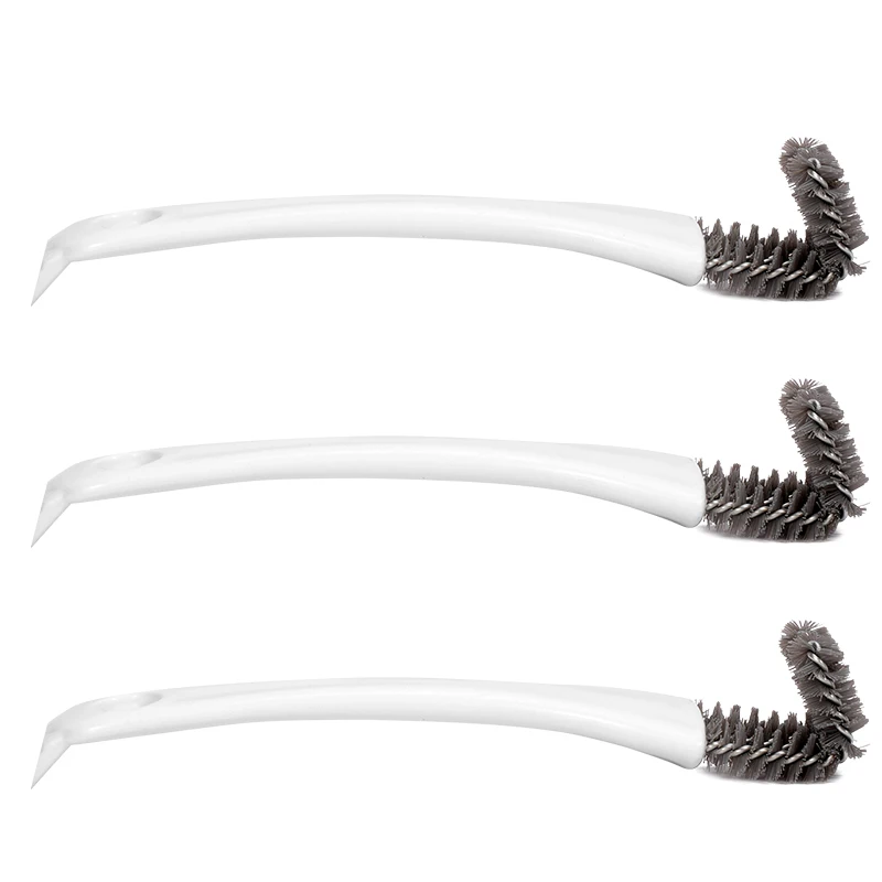 Cepillo de limpieza para jaulas de pájaros con mango largo, pala para huecos, cepillo de fácil extracción, cepillo de limpieza para huecos de jaulas de conejo y hámster, suministros para loros