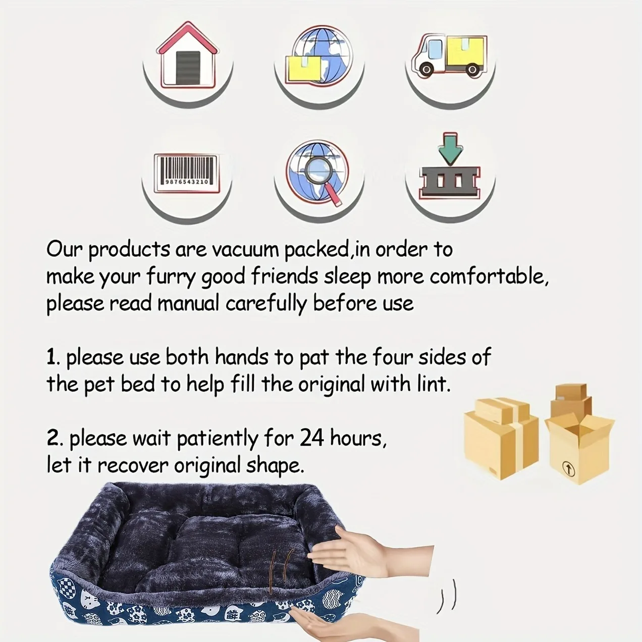 Cama térmica acolchada para perros y gatos – Ideal para el invierno - imagen 3