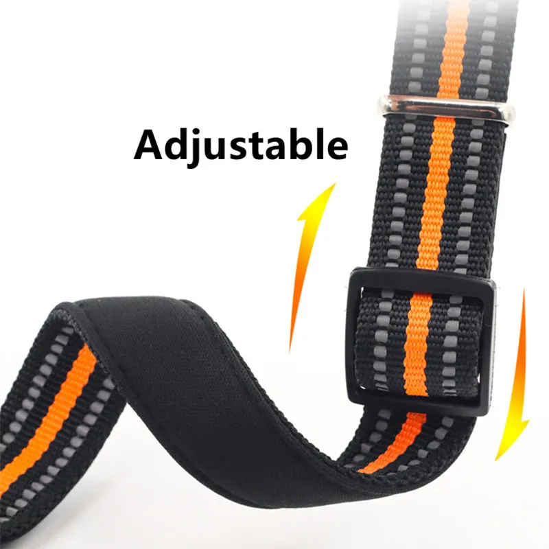 Collar reflectante de nailon para perros y mascotas, cadena ajustable, resistente al agua, producto para mascotas - imagen 5