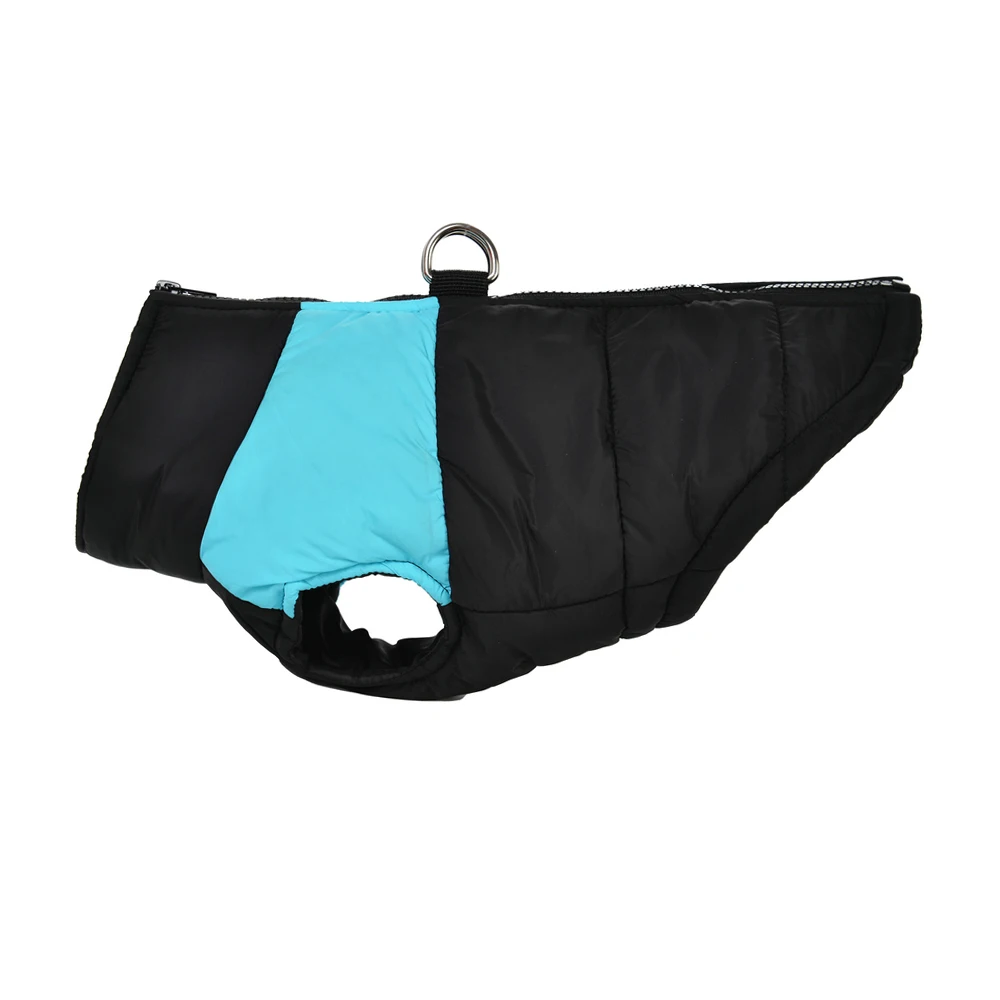 Chaqueta de invierno con anillo en D para perros pequeños y gatos, ropa cálida impermeable con cremallera para cachorros, trajes de Chihuahua Schnauzer, Disfraces para mascotas - imagen 2