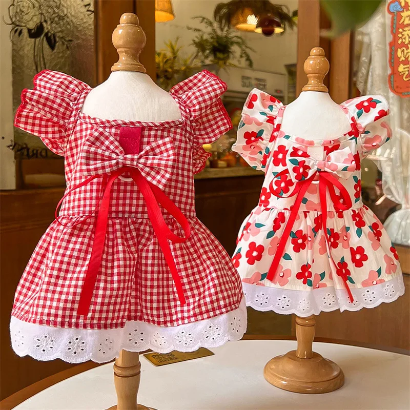 Vestido floral de primavera para perros y gatos – Ropa cómoda - imagen 2