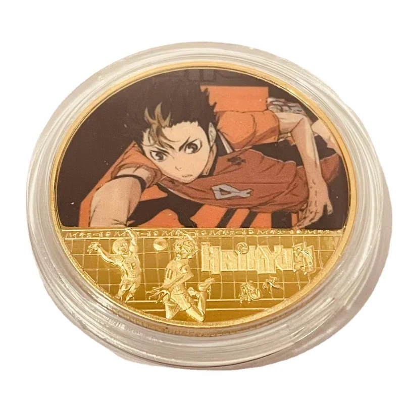 Moneda Colección Hinata Shoyo Haikyuu Bañada Oro - imagen 5